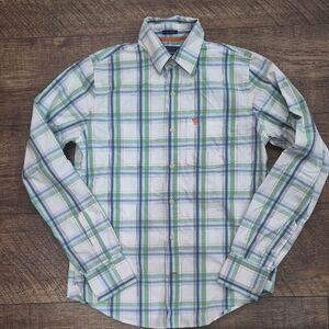 Y2K Men's Abercrombie & Fitch Button Up Shirt Size Medium Blokecore